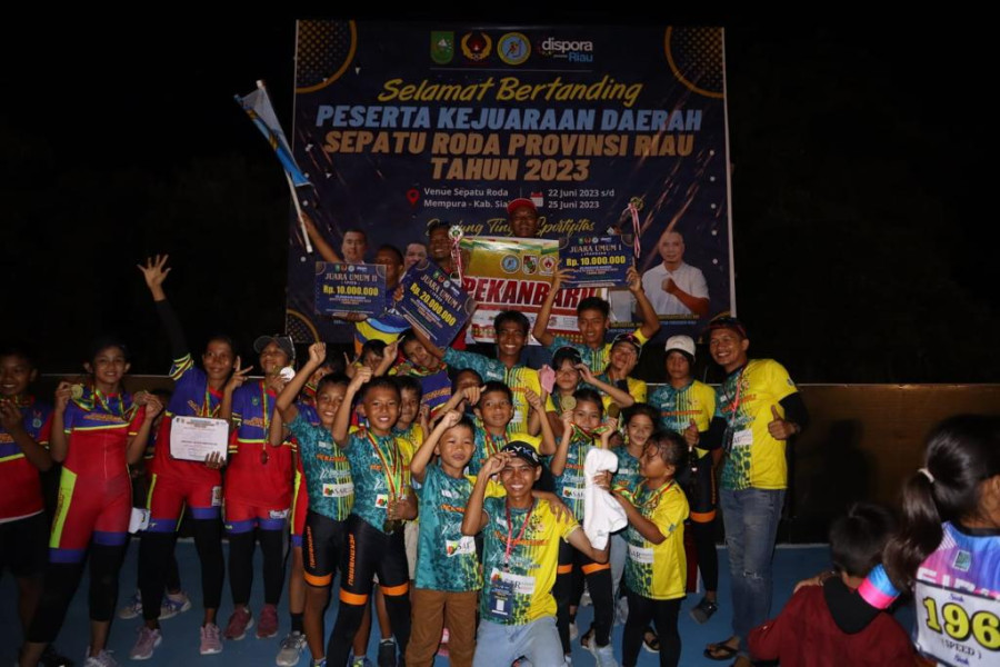 Pekanbaru Borong Dua Gelar di Kejurda Sepatu Roda Riau 2023