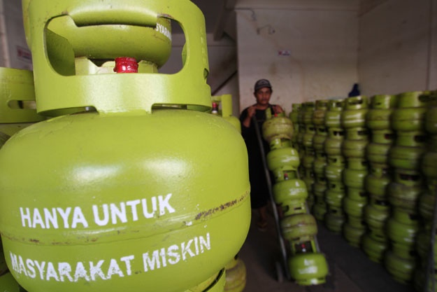 Gas 3 Kg Subsidi di Panam Pekanbaru Langka