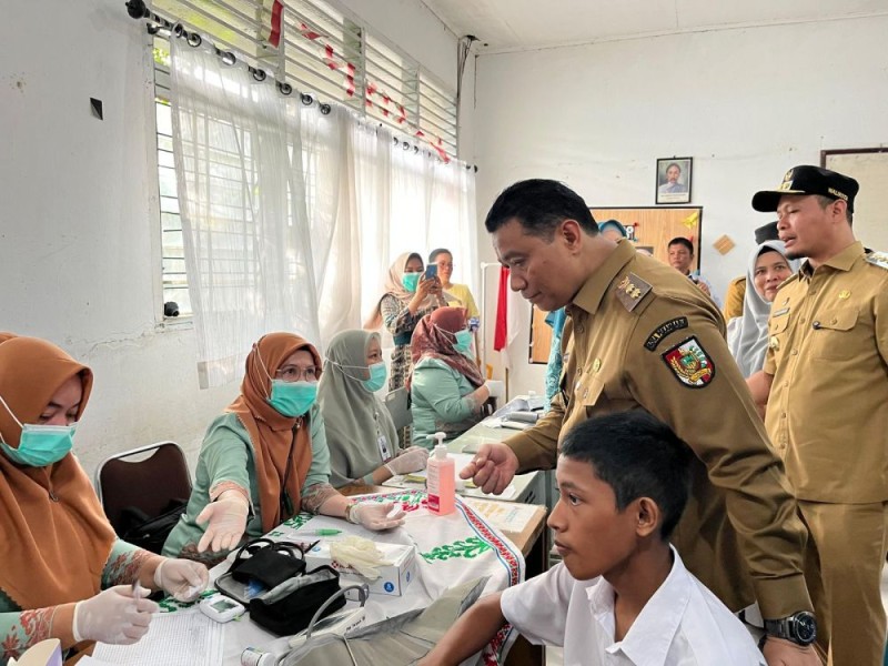 Wali Kota Pekanbaru Agung Nugroho Tinjau PKG di SMA Negeri 2 Pekanbaru