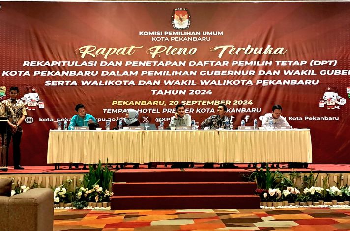 Resmi! 791.034 Pemilih Ditentukan untuk Pilkada 2024 Pekanbaru, Ini Rincian Per Kecamatan