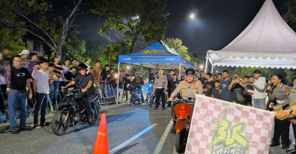 Polda Riau Resmikan Lintasan Drag Bike Legal di Pekanbaru, Cegah Balap Liar