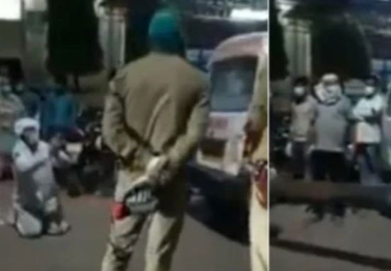 Miris! Anak Ini Sujud saat Polisi Rampas Tabung Oksigen Ibunya untuk Pasien VIP