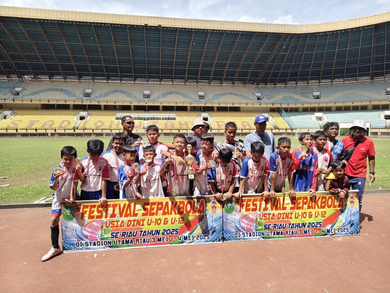 Prestasi Mengesankan! Rumbai Soccer Club Juara Piala KONI dan Lolos ke Nasional