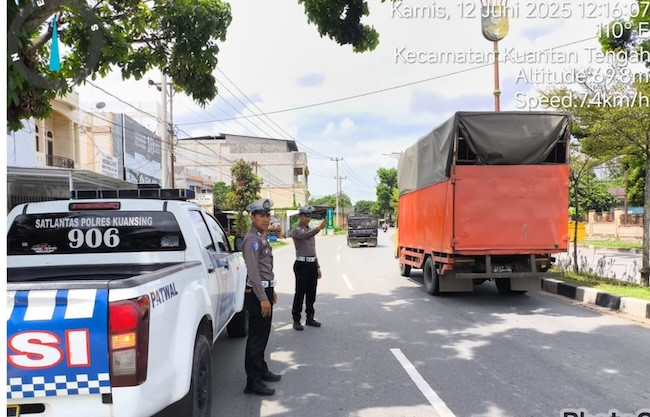 Satlantas Polres Kuansing Gelar Patroli Siang untuk Cegah Kecelakaan dan Kriminalitas