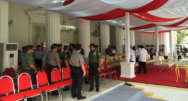 Kapolri dan Panglima TNI Gladi Bersih HUT ke-71 Kemerdekaan RI