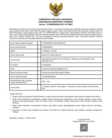 HW Live House Pekanbaru Resmi Ditutup, Pemprov Riau Cabut Sertifikat Standar Usaha