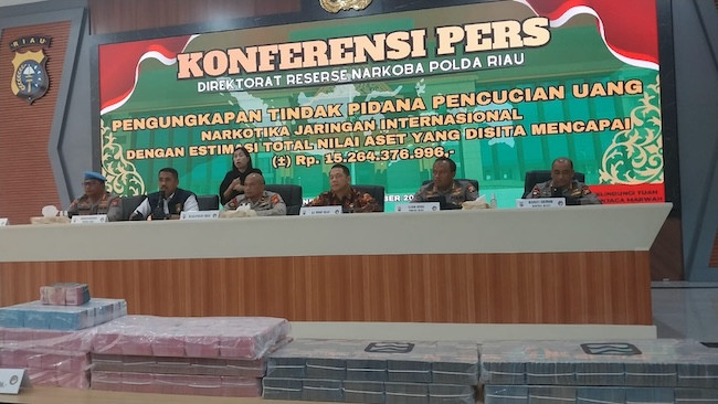 Aset Rp15,26 Miliar Disita, Polda Riau Bongkar Bisnis Narkoba dan Cuci Uang