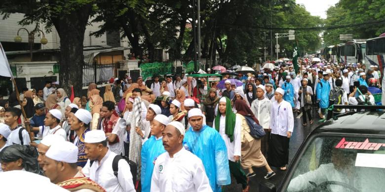 Peserta Doa Bersama Mulai Pulang