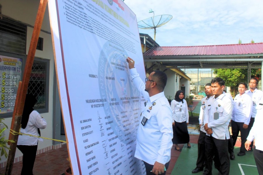 Menuju Lapas Bersih, Lapas Bangkinang Ikrar Zero Narkoba dan Handphone Ilegal
