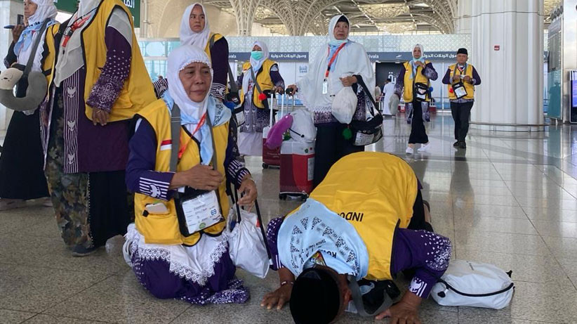 Jemaah Haji Provinsi Riau Kloter BTH-03 Tiba dengan Selamat di Madinah