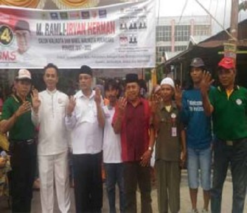 Pasangan Calon Walikota Pekanbaru Nomor Urut 4 Kampanye di Sukajadi