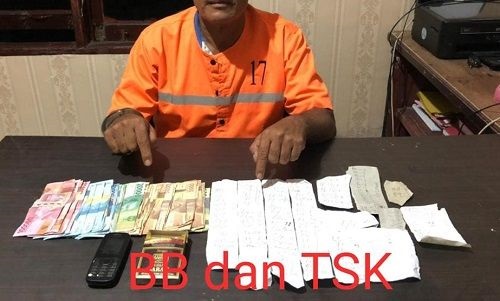Jual Judi Togel, Pria Paruh Baya di Bengkalis Ditangkap Polisi