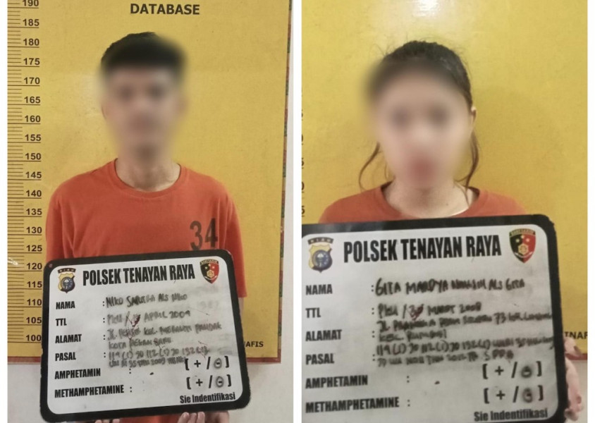 Pasutri Muda Pengungsi Banjir di Pekanbaru Ditangkap Bawa 10 Butir Ekstasi