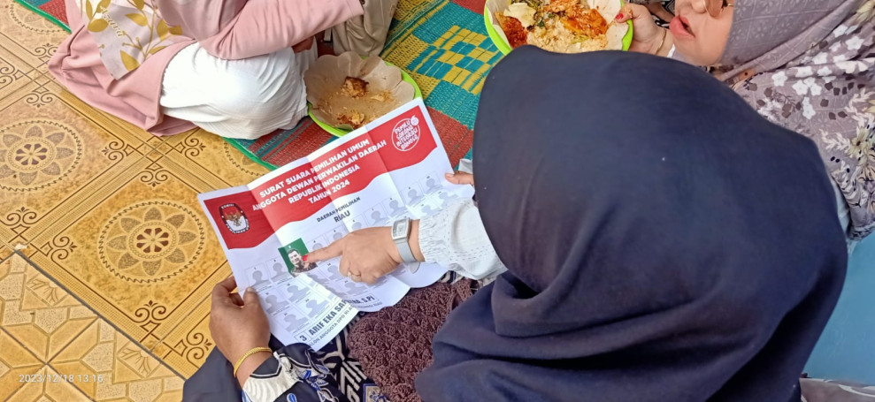 Emak-Emak Dumai Timur Bergerak mendukung Arif Eka Saputra