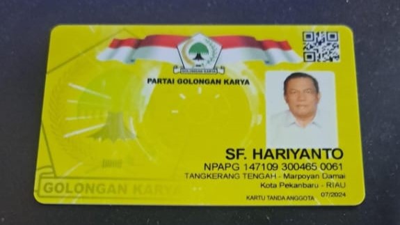 Blunder Fatal! KTA Golkar SF Hariyanto Terbit Sebelum Pensiun, Ini Kata Golkar