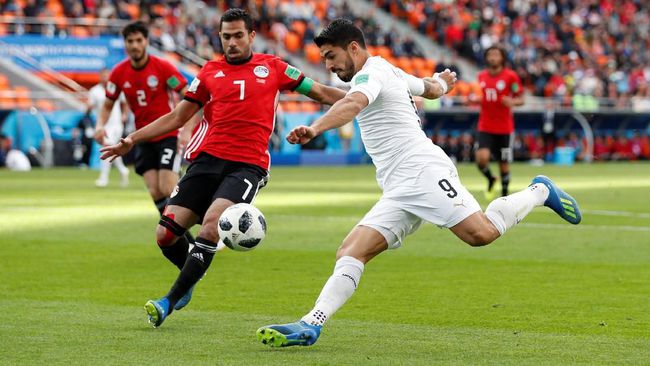 Timnas Uruguay Menang Dramatis Lawan Mesir di Piala Dunia 2018