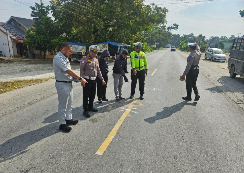 Kecelakaan Maut di Kampar: Ibu Rumah Tangga Tewas Usai Motor Jatuh Saat Salip Truk Fuso