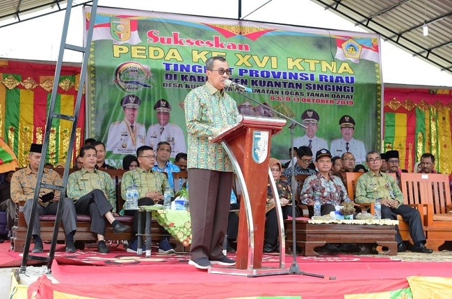 Di Hadapan Ribuan Petani, Gubernur Riau Ingatkan Jangan Bakar Lahan