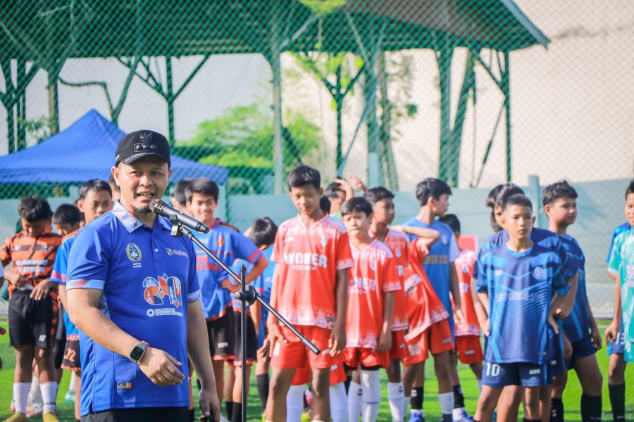 Agung Nugroho Resmi Buka Turnamen Sepak Bola U-13, Dukung Bibit Muda Pekanbaru