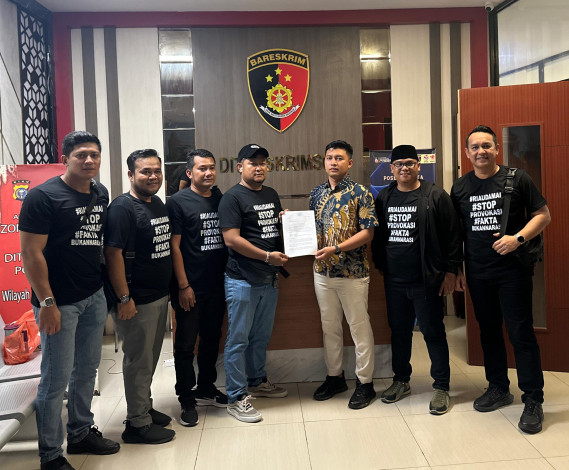 Barisan Komando 08 Lapor Akun TikTok Penyebar Ujaran SARA ke Polda Riau