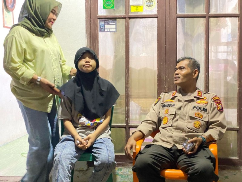 Kapolres Kampar Angkat Valery Wahid sebagai Anak Angkat, Korban KDRT Dapat Dukungan Penuh