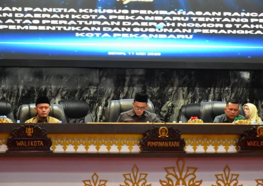 DPRD Pekanbaru Sahkan Perda SOTK, Tiga OPD Baru Disiapkan untuk Perkuat Pelayanan dan Dorong Pertumbuhan Ekonomi