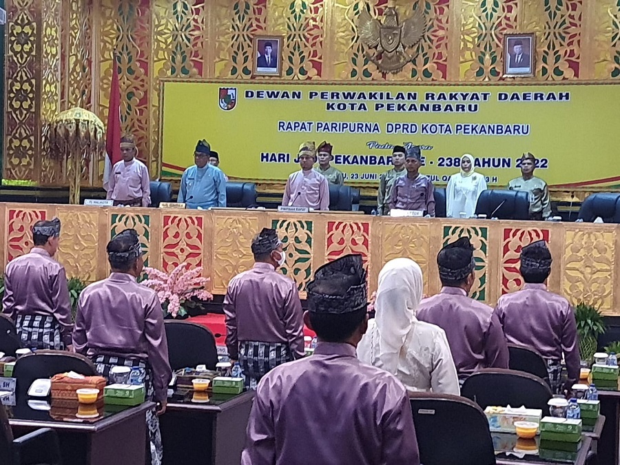 DPRD Pekanbaru Gelar Paripurna HUT Kota Pekanbaru ke-238