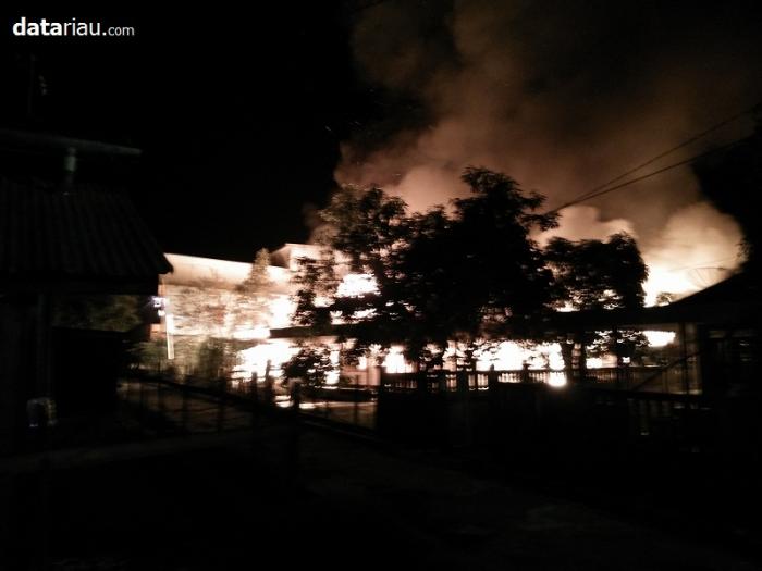 Tiga Rumah di Kampung Baru Meranti Ludes Terbakar