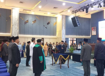 Walikota Pekanbaru Agung Nugroho Lantik 43 Pejabat Eselon II, III dan Fungsional