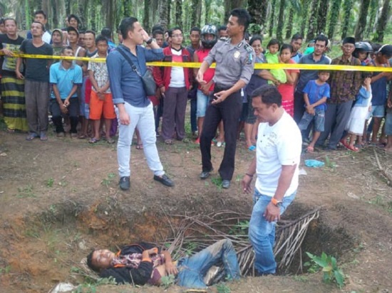 Penemuan Sesosok Mayat Laki-Laki Tanpa Identitas di Rohil