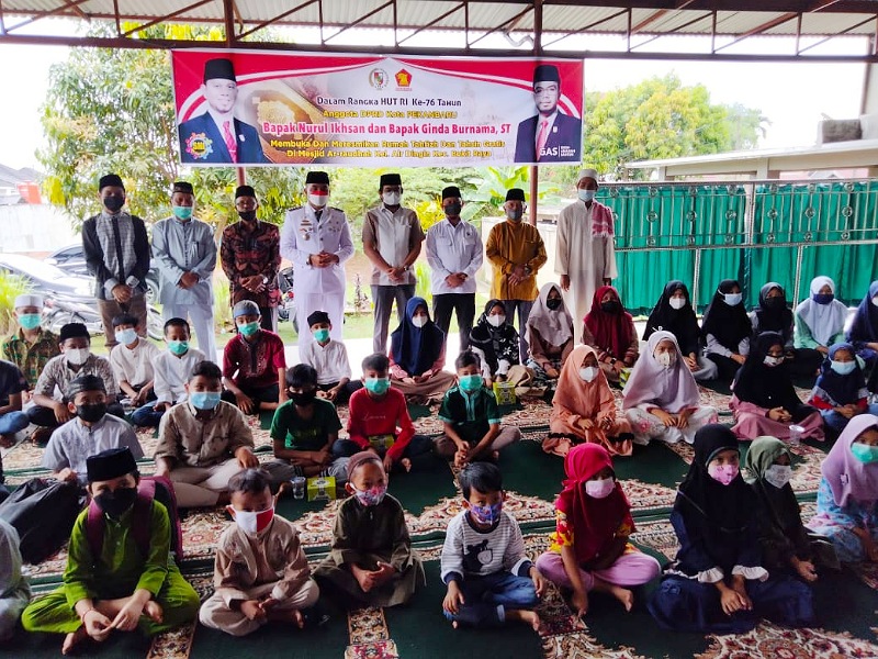 Dua Anggota DPRD Pekanbaru Launching Rumah Tahfiz Sebagai Kado Ultah HUT RI ke 76
