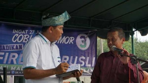 Doakan Firdaus Jadi Gubernur Riau, Mantan Kades di Rohul Ini akan Hibahkan Tanahnya untuk Dibangun S