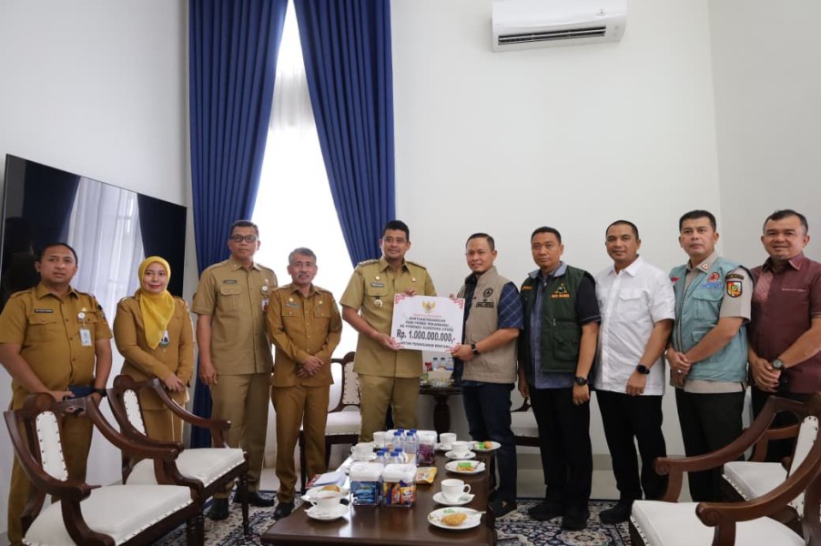 Gubernur Sumut Bobby Nasution Sampaikan Terima Kasih kepada Pemko Pekanbaru atas Bantuan Kemanusiaan