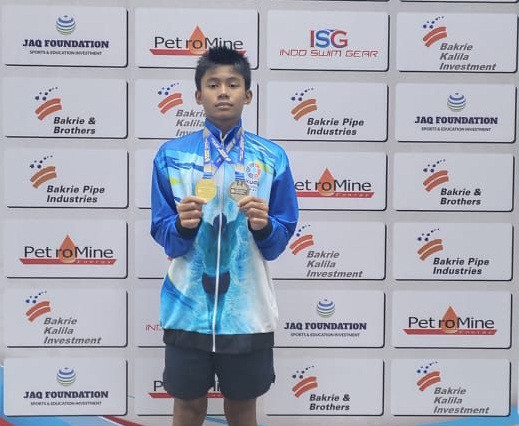 Arkan Alfarabi Sabet Emas di Kejurnas Akuatik 2025, Harumkan Nama Riau