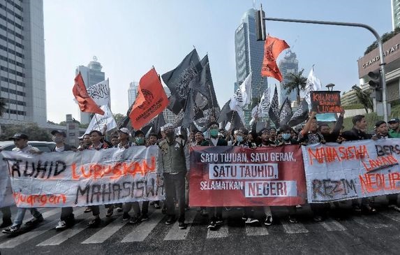 Aksi Mujahid 212: Tolak RKUHP dan Tuntut Jokowi Mundur