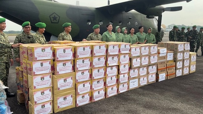 Kodam XIX/Tuanku Tambusai Kirim Bantuan untuk Korban Bencana Aceh, Sumut, dan Sumbar