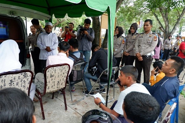 Sadarkan Pelanggar Lalu Lintas, Satlantas Pekanbaru Datangkan Ustaz dan Pendeta