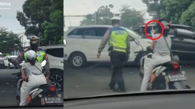 Viral Wanita Ledek Polisi dengan Acungkan Jari Tengah, Ini Kronologinya