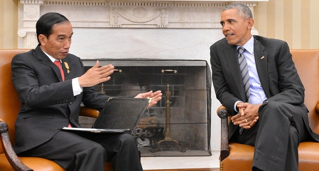 Obama Berikan Ucapan Selamat di Hari Kemerdekaan RI ke Presiden Jokowi