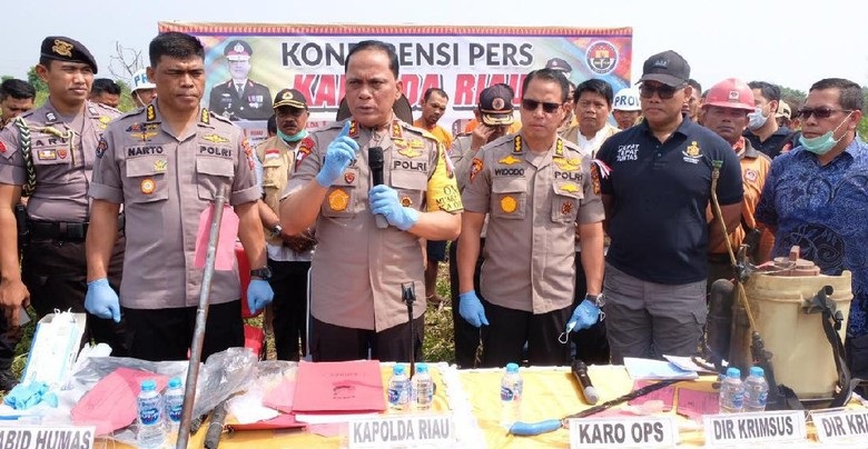 Selain 1 Perusahaan, Polda Riau Juga Tetapkan 27 Orang Tersangka Karhutla