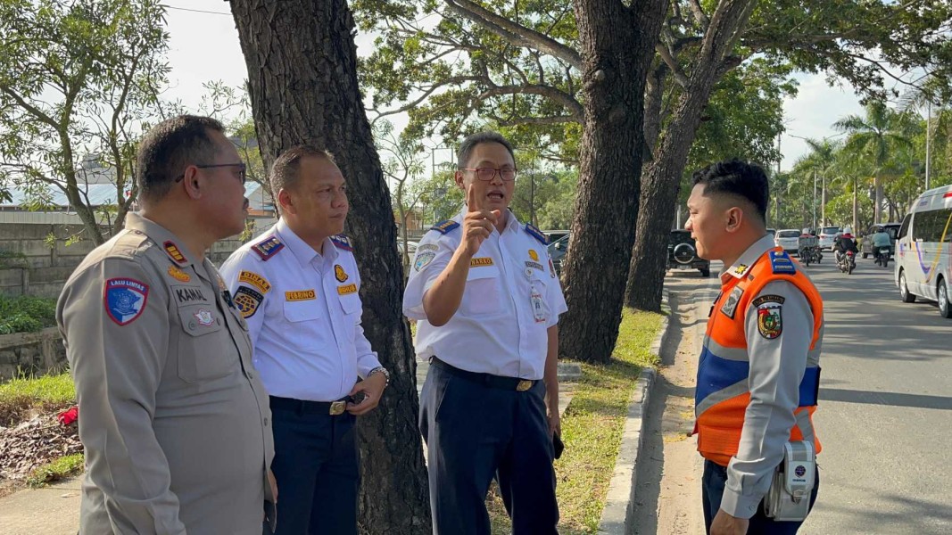 Rekayasa Lalu Lintas di U Turn Koki Sunda, Dishub Pekanbaru Urai Kemacetan