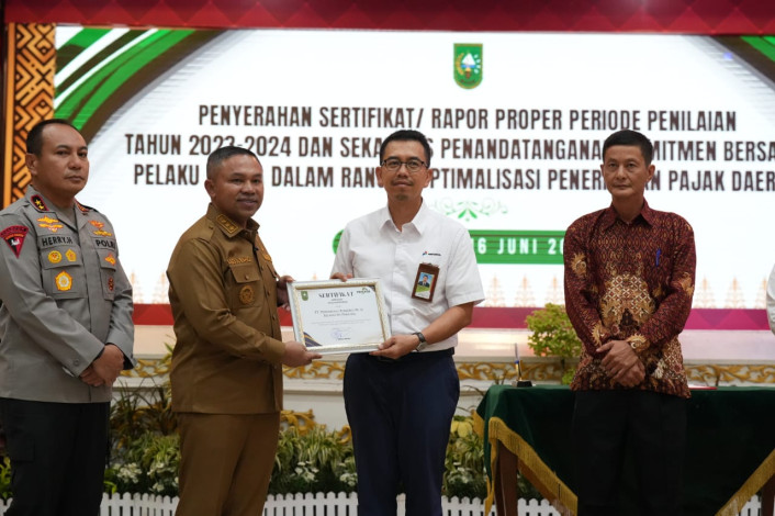 Gubernur Riau Apresiasi PT KPI atas Penghargaan PROPER Emas Dua Kilang Sekaligus