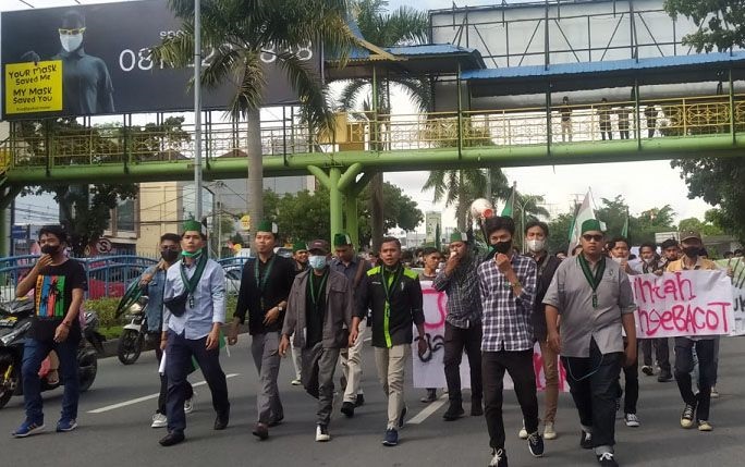 Tujuh Tahun Kepemimpinan Jokowi, HMI MPO Gelar Aksi