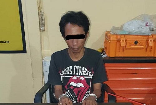 Saat Hendak Transaksi Narkoba, Pria Ini Ditangkap Tim Polsek Lima Puluh