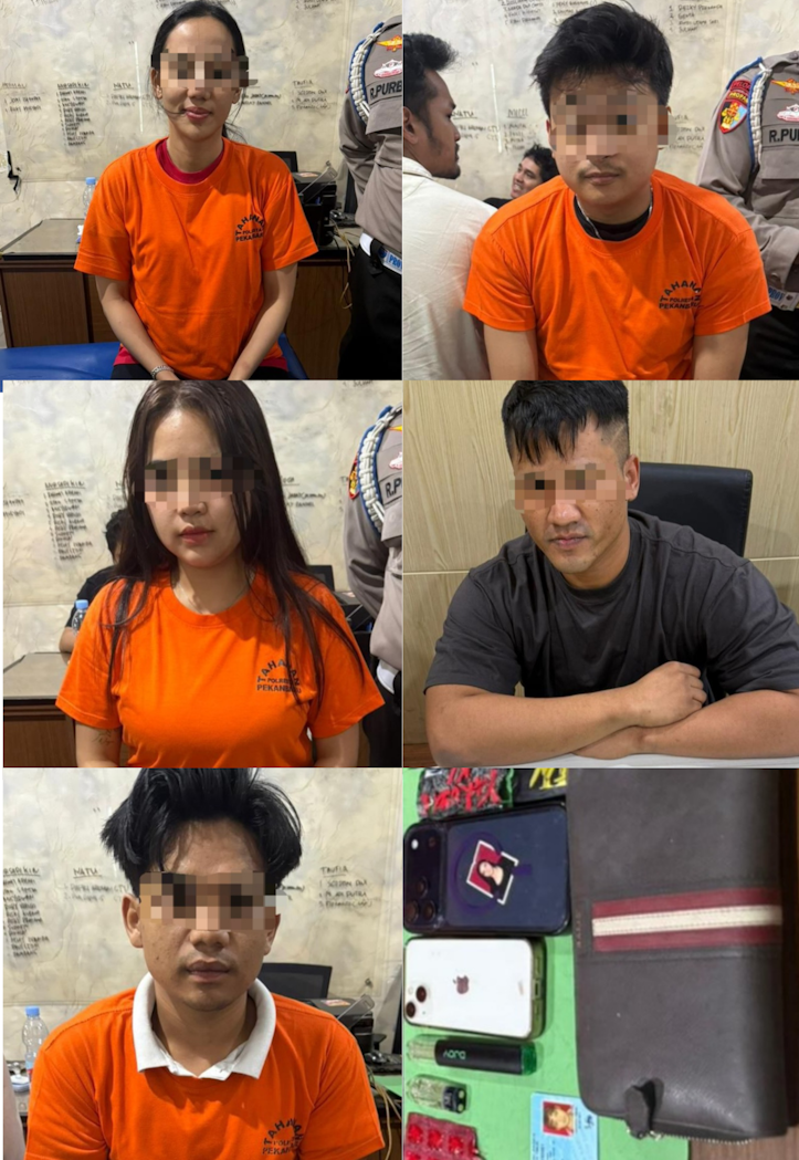 Rumah di Baliview Pekanbaru Jadi Lokasi Pesta Narkoba, Polisi Amankan 6 Pria dan 2 Wanita