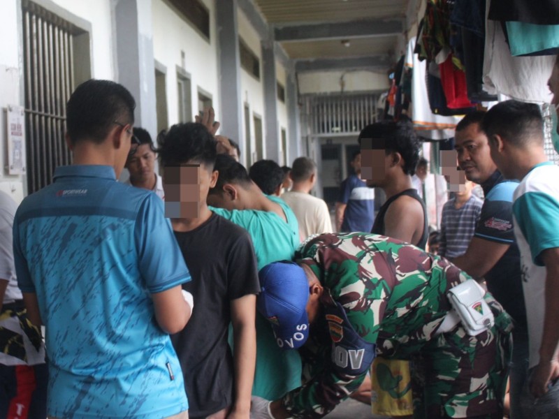 Lapas Bangkinang Gelar Razia Gabungan Cegah Peredaran Barang Terlarang