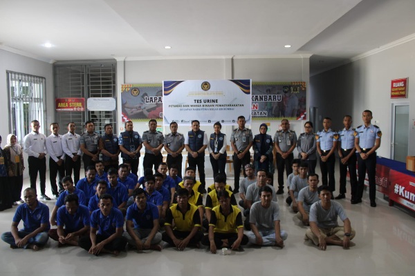 Lapas Rumbai Perkuat Integritas, Tes Urine Libatkan Pegawai dan Narapidana
