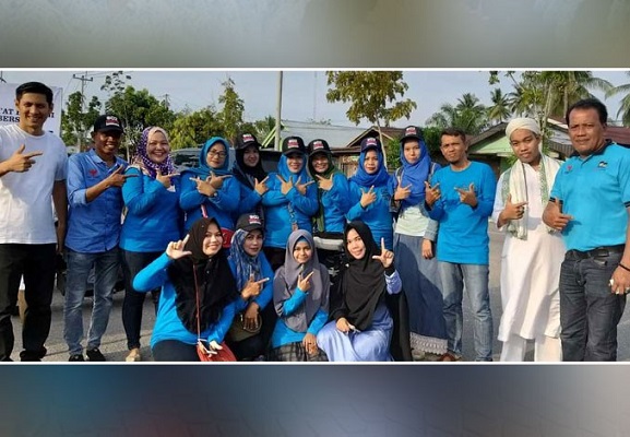 Emak-emak Militan Pendukung Prabowo-Sandi di Rohil Rela Patungan untuk Gelar Jumat Berbagi Sambil So