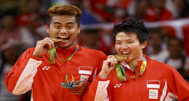 HUT RI, Tontowi-Liliyana persembahkan medali emas di Olimpiade