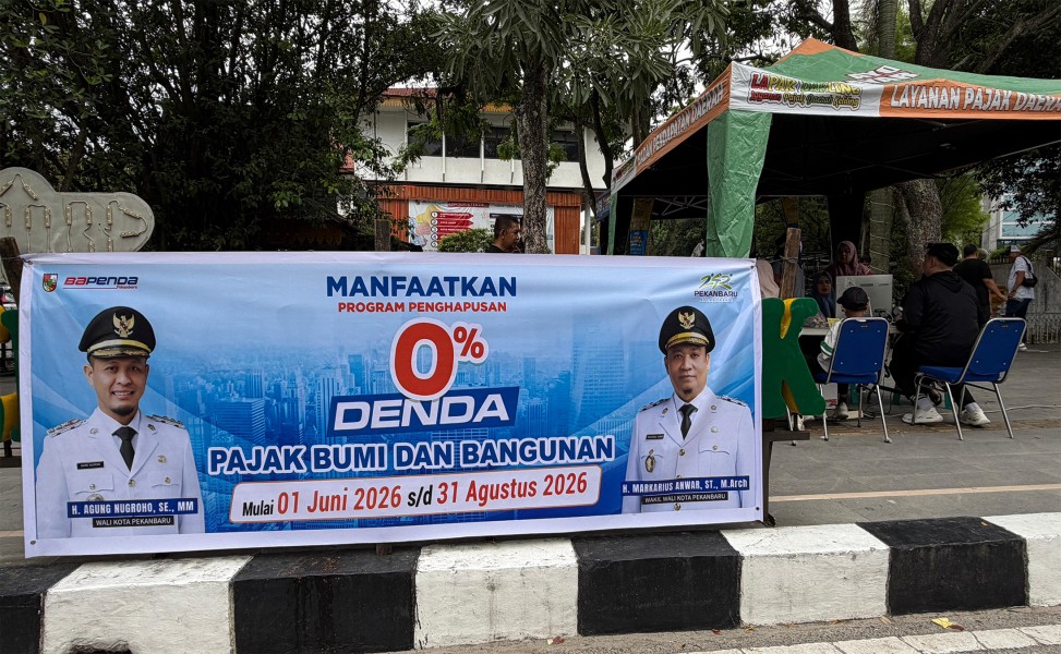 Bapenda Pekanbaru Hapus Denda PBB dan 11 Pajak Daerah, Diskon PBB Hingga 70 Persen Diserbu Warga